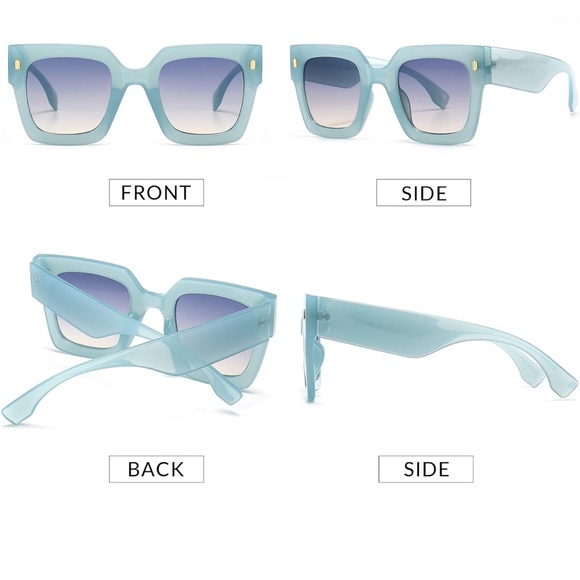 NEW: Blue Gradient Sunglasses - Picture 3 of 8
